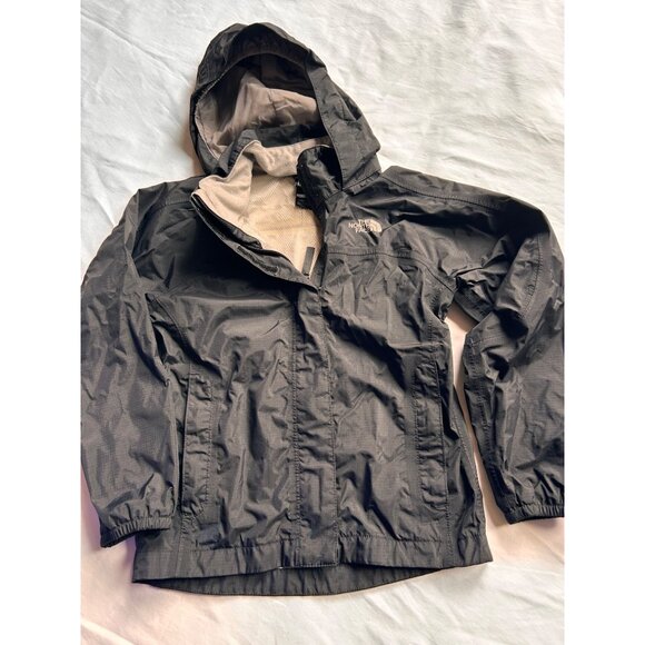 The North Face Boy's Hyvent Snow/Rain Hooded Shell Jacket - Size XS (6) - Black - Picture 1 of 7
